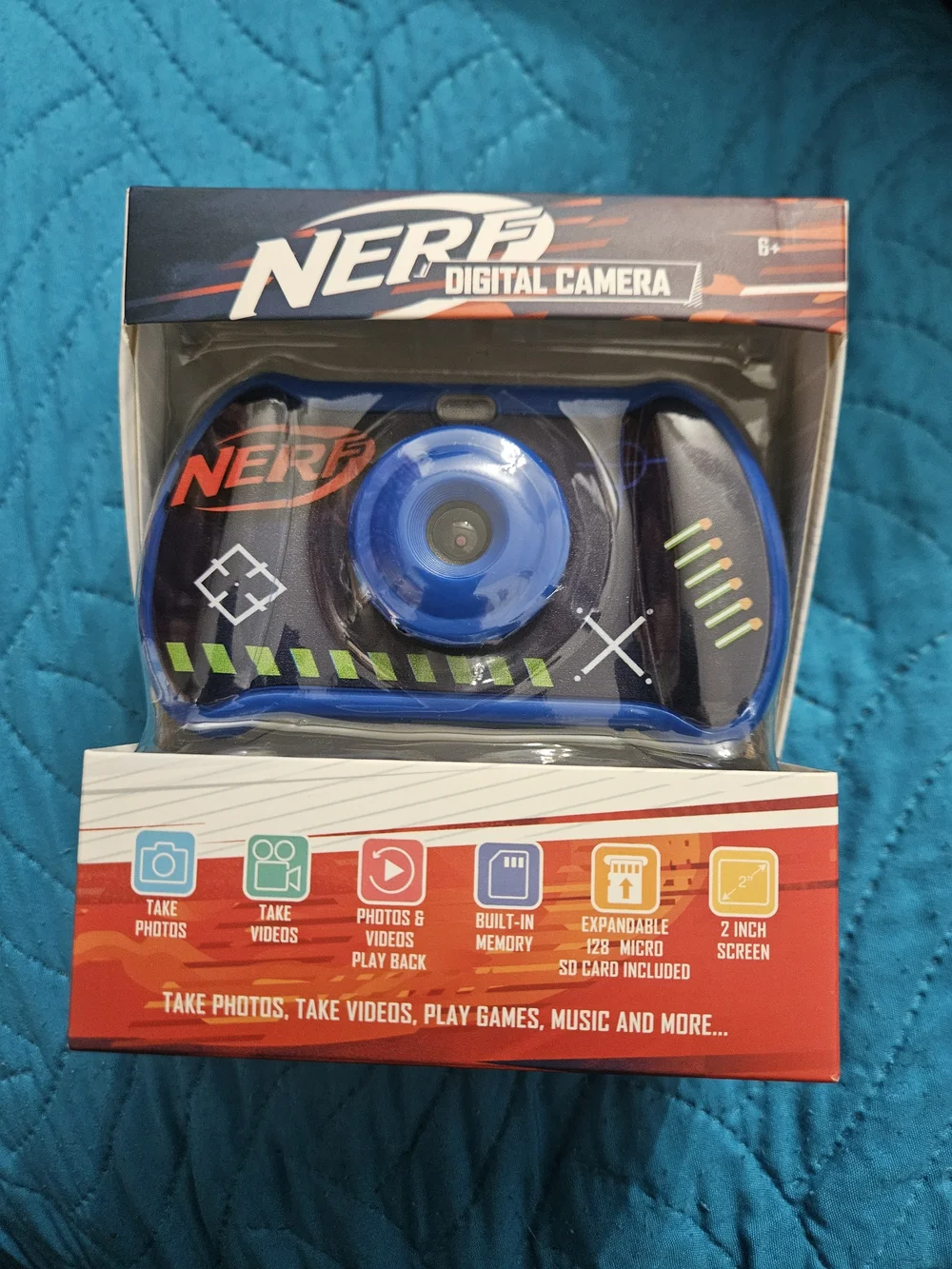 Nerf Kids Digital Camera in Blue and Black